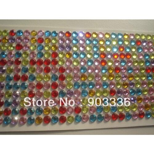 100 sheets 504pcs/sheet 6mm rhinestone sticker Wholesale self-adhesive strip crystal diamonds for car phone home furniture diy