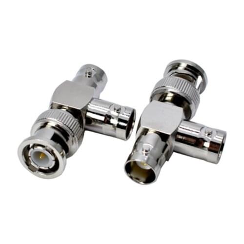 3 way adapter BNC male to 2 BNC female For CCTV Surveillance System Connector Adapter