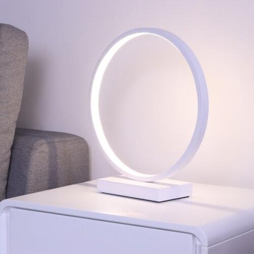 Zen table lamp accessories base simple ring bedroom decoration bedside lamp landscaping LED lamp ring decoration ring