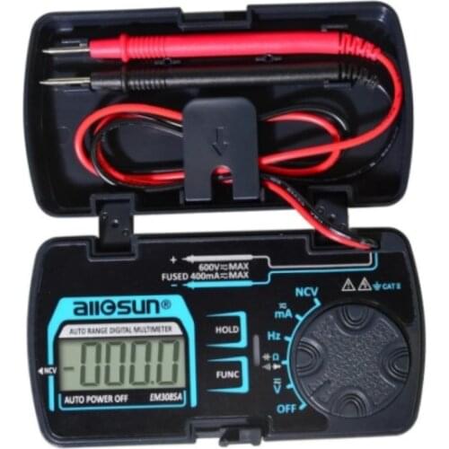 Car Digital Multimeter 3 3/4 digits AC/DC Ammeter Voltmeter Ohm Portable Meter voltage meter all sun EM3085A