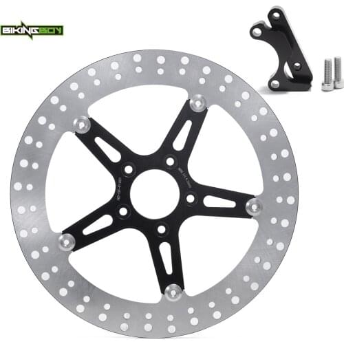 BIKINGBOY Softail Heritage FLSTC Custom FXSTC Deluxe 00-14 Dyna 00 01 02 03 04 05 Front 13" 14" 15" Brake Disc Rotor Bracket Set