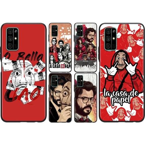 Spain TV Money Heist House For Huawei Honor 50 SE V30 View 20 V20 30i 30S 30 20S 20E 20i 20 Lite Pro Plus Soft Phone Case