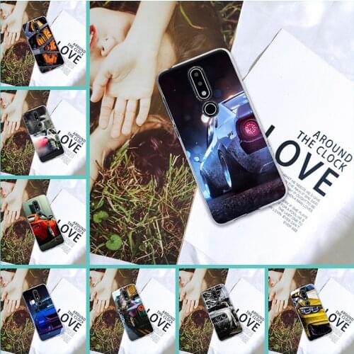 For Nokia 3.2 4.2 Lite Phone Case Silicone Car Men Cool Tyre SportsCar Auto Back Cover For Nokia 7.1 6.1 5.1 3.1 2.1 Plus Case