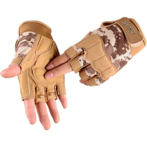 Mens Sports Fitness Weight Lifting Gym Gloves Training Fitness bodybuilding Workout Wrist Wrap Exercise Camping Tactical Glove