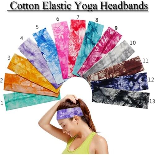 2019 Cotton Stretch Headbands Tie Dye