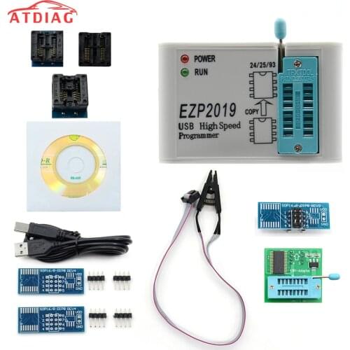 EZP2019 high-speed ezp 2019 USB SPI Programmer support24 25 93 EEPROM 25 flash bios chip + SOIC8 SOP8 Test Clip