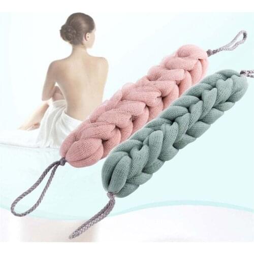 Shower Bath Sponge Exfoliating Back Brush Mesh Sponges For Body Bath Flower Towel Bathroom Accessory Nylon Puff Spa Scrubber