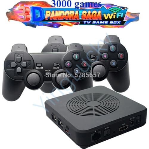 3D Pandora SAGA TV video game console 3000 games Gamebox USB game controller, support window/android/xbox / PS3 / PS2 /MAME game