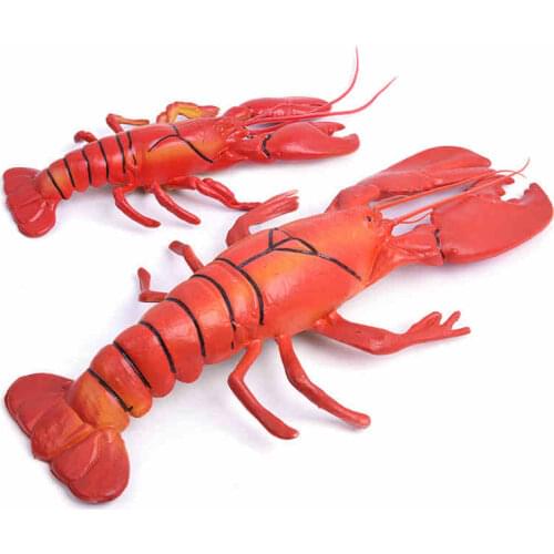 Simulation Animal Plastic Size Lobster Crab Seafood Model Cabinet Supermarket Display Hotel Decorations Props Pretend Sea Life