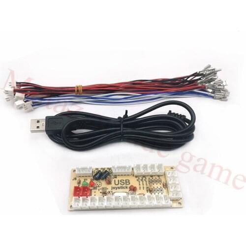 10 PCS Zero Delay Arcade DIY KIT PC USB ENCODER JOYSTICK for 4way and 8way ZIPPY JOYSTICK & Arcade BUTTON