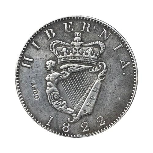 Ireland 1 Penny - George IV 1822 coins copy