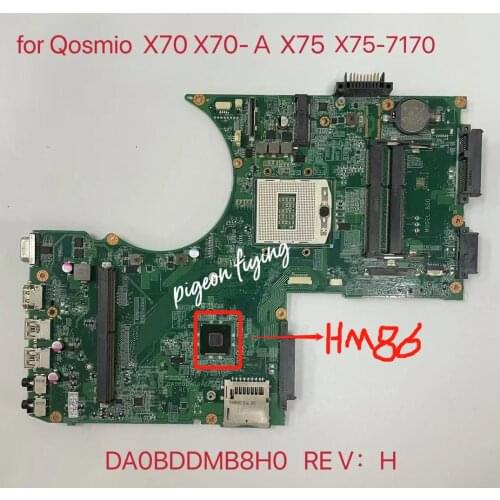 Toshiba Qosmio X70 X75 X75-A X70-A A main board DA0BDDMB8H0