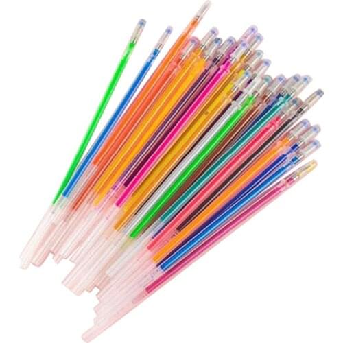 Neutral Pen Refills for Children Adults Coloring Books Paintings Graffiti Handmade Diaries (Mixed Colors 0.8mm)