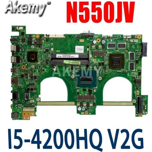 New For Asus N550J N550JK N550JV Q550JV G550JK G550JV mainboard N550JX Laptop Motherboard I5-4200HQ V2G GTX750