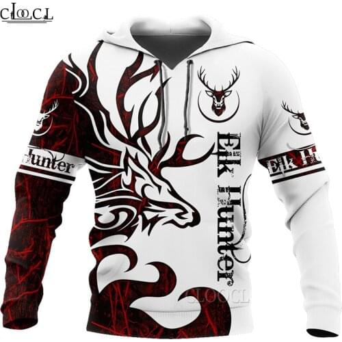 HX Newest Popular Animal Deer Hunting 3D Print Hoodie Women Men Women Tracksuit Pullover Fashion Casual Hoodies Drop Shipping