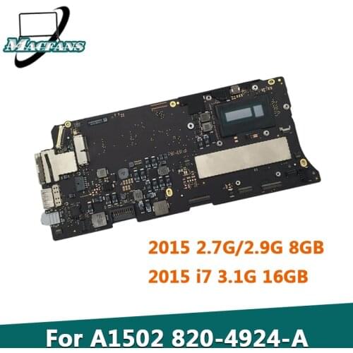 Tested Original A1502 Motherboard 820-4924-A for MacBook Pro Retina 13" A1502 Logic Board i5 2.7G/2.9G 8GB i7 3.1G 16GB 2015