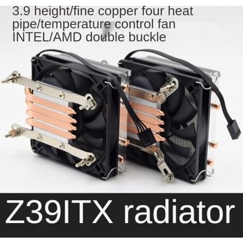 Z39 computer CPU radiator, 115x / AM4 temperature control silent desktop fan, itx radiator