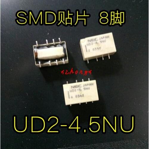 Relay UD2-4.5NU dos abiertos dos cerrados 8 pies UD2-4.5NU 4.5VDC