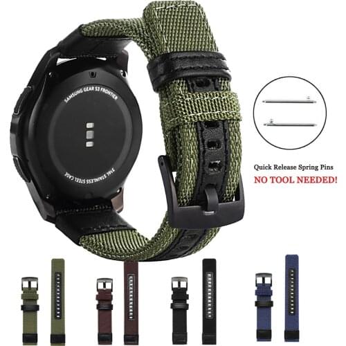 Nylon Band For Huami Amazfit GTR 42/47 /Galaxy Watch active For Forerunner 245 645 For huawei watch GT 2E Watch Band Bracelet