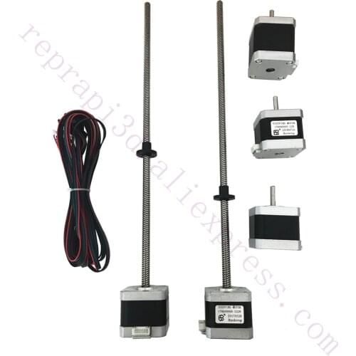 1set 3D printer Prusa i3 MK2 MK2S MK3 stepper motors, 320mm Z Axis Motor w/ Trapezoidal Lead Screw, For mini-Rambo, Einsy Rambo