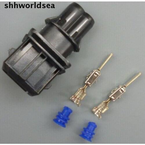 Shhworldsea 5sets universal male connector Ev1 fuel injectors connector adapter