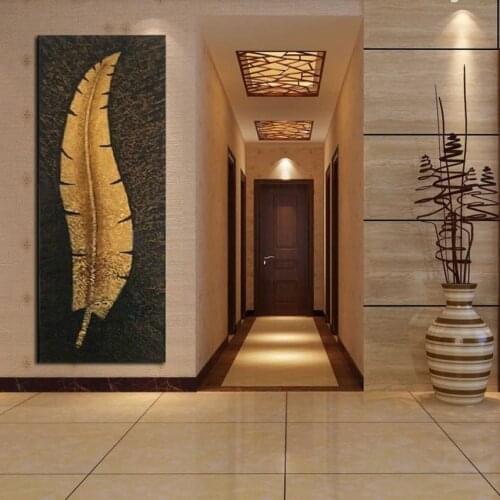 Modern abstract fashion oil painting on canvas Porch town house to ward off bad luck sword gold leaf free shipping