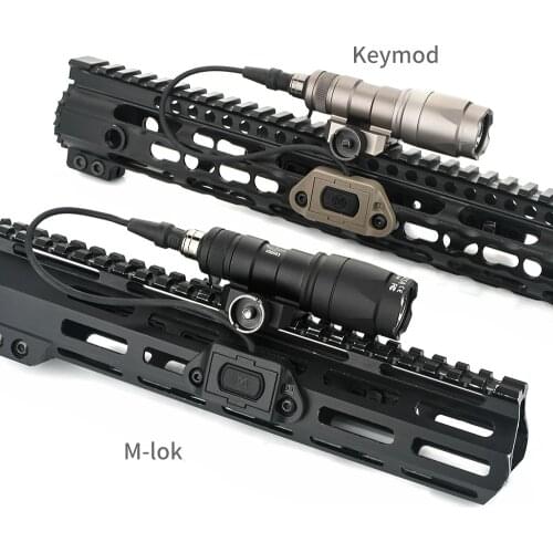 Airsoft Surefir M300 M300A Mini Scout Light Tactical Weapon Flashlight with New Modlite ModButton Lite Pressure Tape Switch