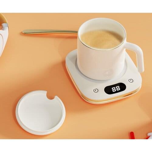 3 Gear Coffee Mug Warmer Cup Heater Smart Thermostatic Hot Tea Makers Heating Coaster Desktop Heater for Cocoa Milk Water 220V