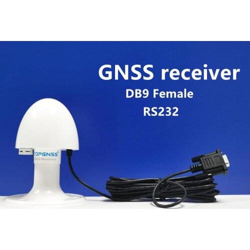 High precision 0.5 m TOP103 DB9 Female 12-24V 4800 GNSS RECEIVER RS232 level NMEA0183 GPS GLONASS GALILEO QZSS Antenna module