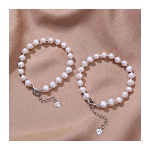 New Arrival Favorite Pearl Bracelet Elegant White Color Genuine Freshwater Pearl Bracelet Fine Jewelry For Women Wedding Gift