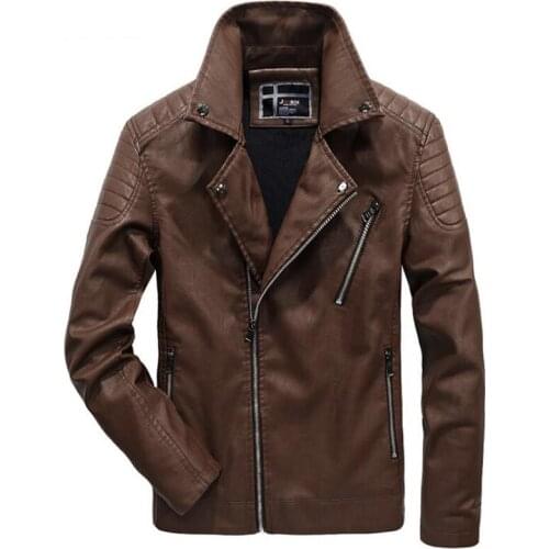 Winter Jacket Men Casual Soft Jackets Pu Leather Coats Slim Fit Fleece Outwear Leather Jackets casaco masculino 6XL Men Clothes