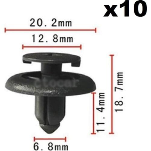 10pcs For Toyota Door Trim Panel Push-Type Retainer Clips RAV4 90467-07121-B2, 90467-07121-8 Direct push expansion buckle