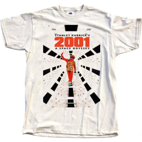 2001: A Space Odyssey Movie Poster T Shirt Natural 100% Cotton Unisex Tee