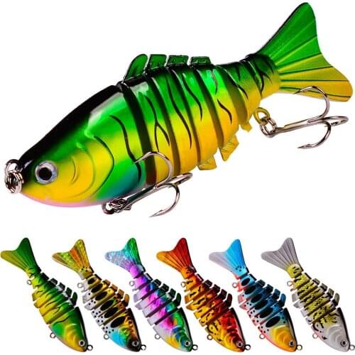 9.5CM 15G Wobblers Pike Fishing Lures Artificial Multi Jointed Sections Artificial Hard Bait Trolling Pike Carp Fishing Tools