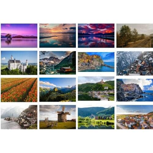 Diy Diamond Painting Modern Natural Scenery Seaside Scenery Flower Sea Hanging Painting Creative Decorative Painting