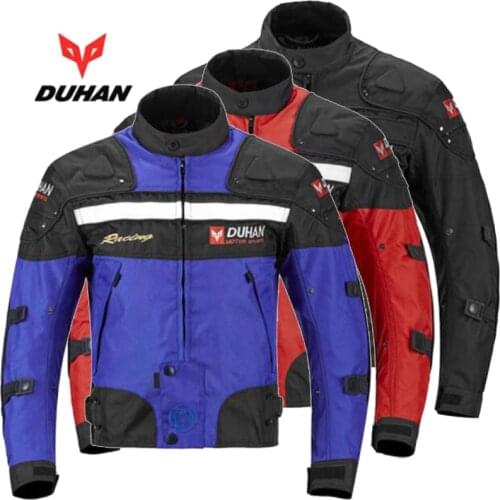 DUHAN racing suit Jackets in autumn winter moto riding clothes motorcycle clothing men motorcycle jacket thick seasons D-020