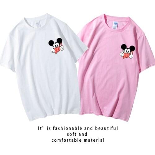 Disney Mickey Mouse T-shirt Cartoon Men Tshirt Tops Summer Casual Tees Male Fashion O-neck Short Sleeve tshirts Unisex Clothing