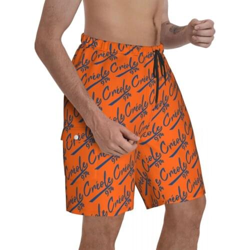 Creole 974 Reunion Island Classic Promo Male Shorts Pocket beach pants Beach R181 Breathable Quick Dry Print Graphic Cool