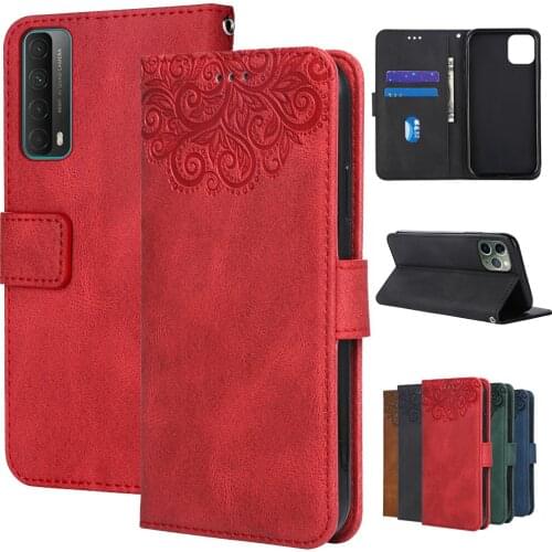 Flower Leather Case for Huawei P40 P30 P20 Pro P10 P9 P8 Lite 2017 P Smart 2021 Y3 Y5 Lite Y7 Y6 2017 2019 2018 Wallet case