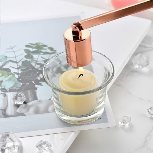 Candle Extinguishers Straight Candle Snuffer Wick Snuffer Stainless Steel Candle Accessories For Home Tea Light Jar Candle Tools