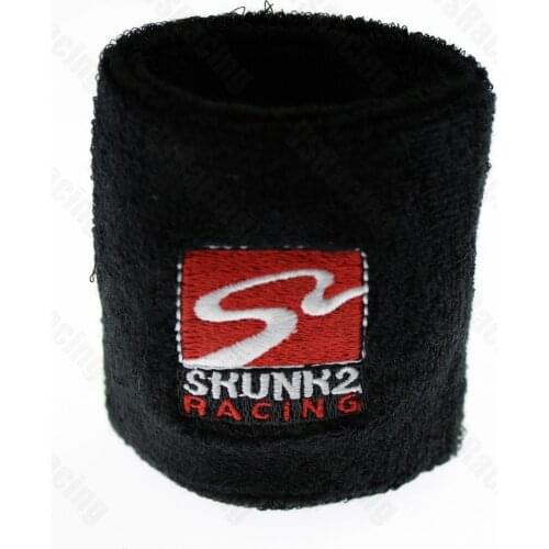 1pcs SK2 Oil Reservoir Tank Cover Oil Catch Tank Cover Socks For Honda Racing Cars (Color: Black/Red)