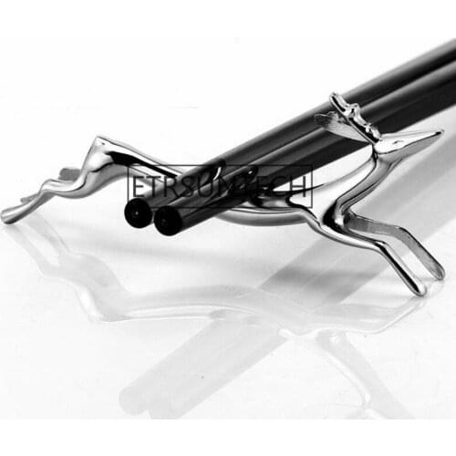 100pcs Metal Chopsticks Holder Cute Dog Deer Rack Table Decorative Rack Spoon Fork Kitchen Tableware Hoders