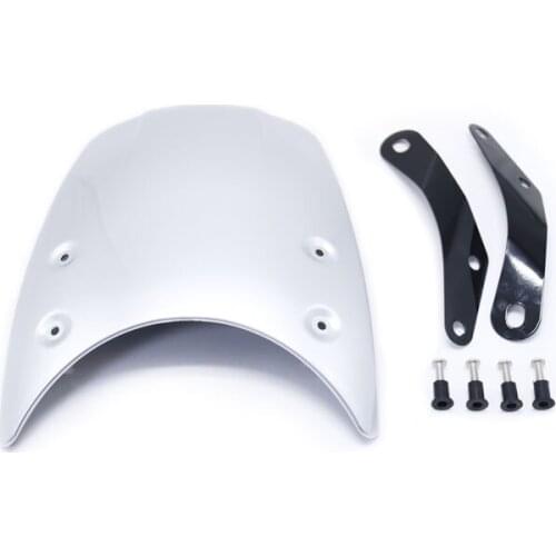 Motorcycle 5-7inch Round Windshield Windscreen Headlight Fairing For Honda Yamaha Suzuki Kawasaki BMW Cruiser Chopper