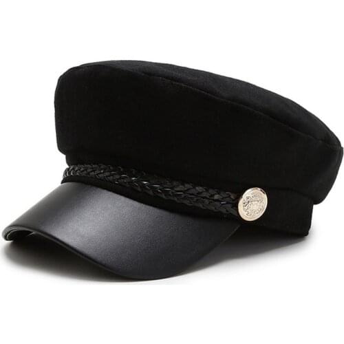 Autumn fashion Cotton women hat British style warm retro newsboy caps military octagonal cap female visor caps