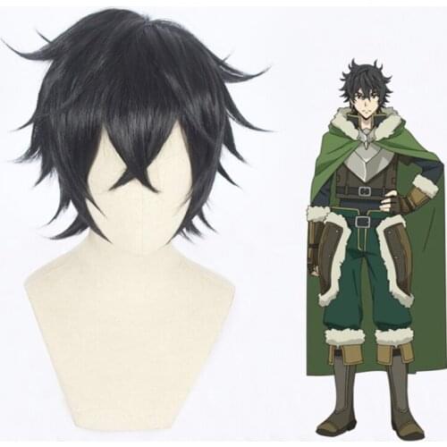 Anime The Rising Of The Shield Hero Cosplay Wigs Naofumi Iwatani Cosplay Heat Resistant Synthetic Wig Hair Halloween Party Wig