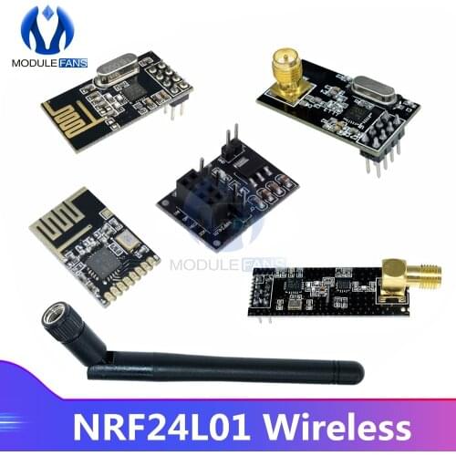 NRF24L01 Wireless Module Board 8 Pin Receiver Transmitter Microcontroller 2.4GHz Antenna Socket Adapter Plate Board for Arduino