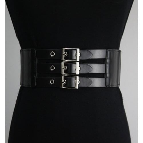 7.5cm Width 72cm Long Waist Belt Fashion Waist Belts Ladies Solid Stretch Elastic Wide Belt Dress Adornment for Women Waistband