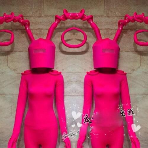 Stage show dance costume customization Gogo bar Christmas party DS show Exaggeration Antler headgear