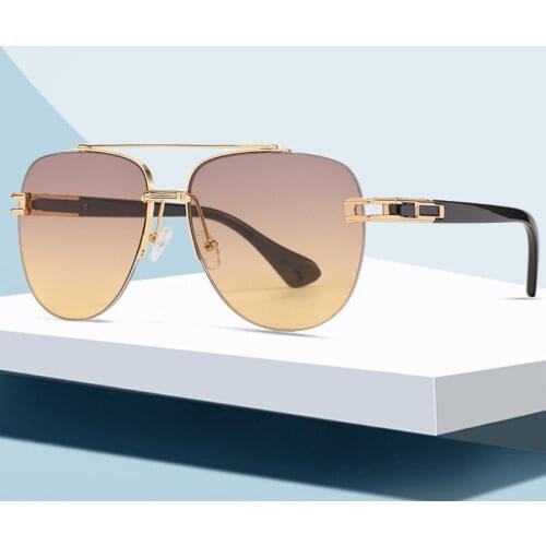 Brand Design Luxury Pilot Sunglasses For Women Men Fashion Retro Summer Outdoor Sports Metal UV400 Sun Glasses Eyewear Shades