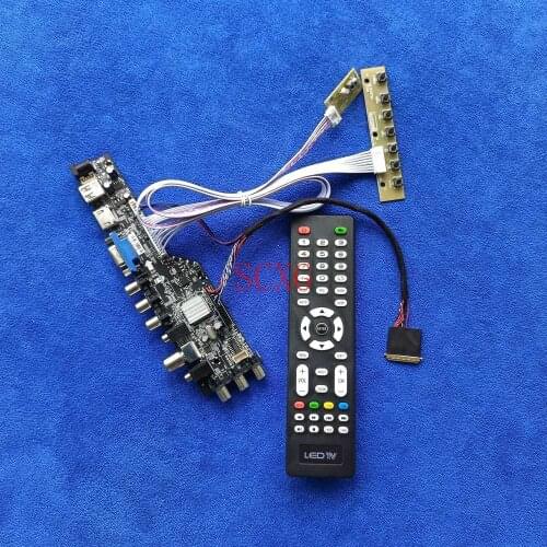 HDMI-compatible USB VGA DVB LED Monitor drive card 40-Pin LVDS 1366*768 Digital Fit B156XTN02.0/B156XTN02.1/B156XTN02.2/3/4 Kit